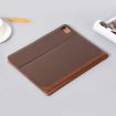 iPad Pro 13 2024 Leather Case - Book Style Stitching (Coffee) - 3
