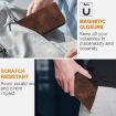 Xiaomi 14 Ultra YX0080 Leather Phone Case with Lanyard - Coffee - 7