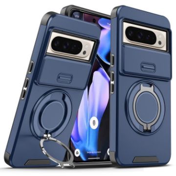 Google Pixel 10 Pro XL Blue Camshield Ring Holder Case - 1