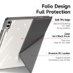 Samsung Galaxy Tab S9+/S9 FE+ DUX DUCIS Magi Series Leather Case Grey - 3