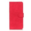 Samsung Galaxy XCover7 Pro Red Leather Flip Case - KHAZNEH Retro Texture - 2