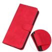 Samsung Galaxy XCover7 Pro Red Leather Flip Case - KHAZNEH Retro Texture - 7