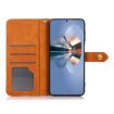 Samsung Galaxy XCover7 Pro KHAZNEH Dual-Color Leather Flip Case Black - 4
