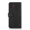 Samsung Galaxy XCover7 Pro Black Cow Texture Flip Leather Case - 3