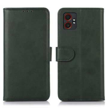Samsung Galaxy XCover7 Pro Green Cow Texture Flip Leather Case - 1