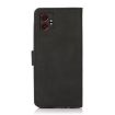 Samsung Galaxy XCover7 Pro KHAZNEH Matte Leather Phone Case Black - 3