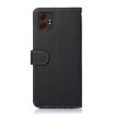 Samsung Galaxy XCover7 Pro KHAZNEH Leather RFID Case - Black Litchi Texture - 4