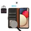 Samsung Galaxy XCover7 Pro KHAZNEH Leather RFID Case - Black Litchi Texture - 5