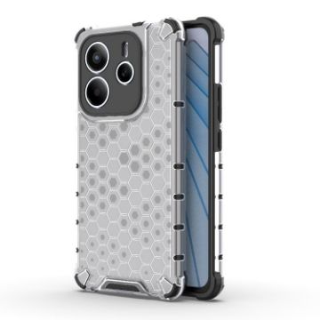 Redmi Note 14 5G Honeycomb Shockproof Phone Case - White - 1