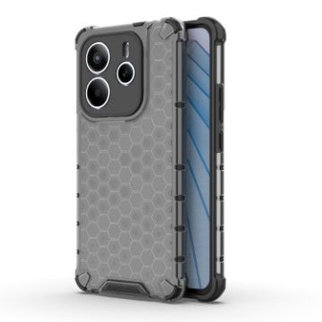 Redmi Note 14 5G Honeycomb Shockproof Phone Case - Black - 1