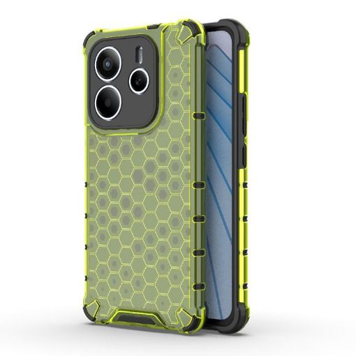 Redmi Note 14 5G Honeycomb Shockproof Case - Green - 1