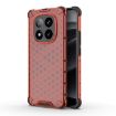 Redmi Note 14 Pro+ 5G Shockproof Honeycomb Phone Case - Red - 1