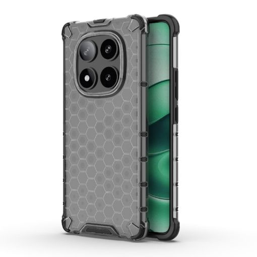 Redmi Note 14 Pro 5G Honeycomb Shockproof Case - Black - 1
