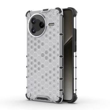 Redmi K80/POCO F7 Pro Honeycomb Shockproof Phone Case - White - 1