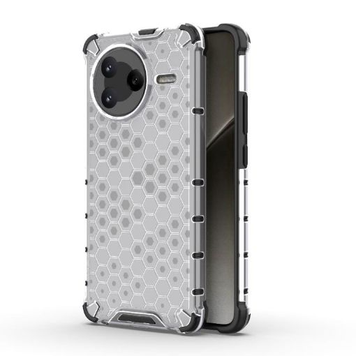 Redmi K80/POCO F7 Pro Honeycomb Shockproof Phone Case - White - 1