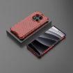 Red Honeycomb Shockproof Phone Case for Redmi Note 14 Pro 4G - 2