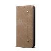 Samsung Galaxy A17 5G Khaki Denim Texture Flip Leather Case - 2