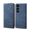 Samsung Galaxy A17 5G Denim Texture Flip Leather Case - Blue - 1