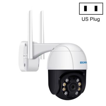 ESCAM QF518 5MP WiFi IP Camera, AI Detection, Night Vision, US Plug, White - 1