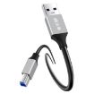 USB 3.0 A Male to USB-B Printer Cable, 2m Data Transmission Adapter - 1