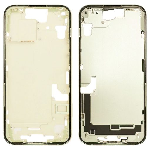 iPhone 15 Yellow Middle Frame Bezel Plate + Side Keys & Card Tray US - 1