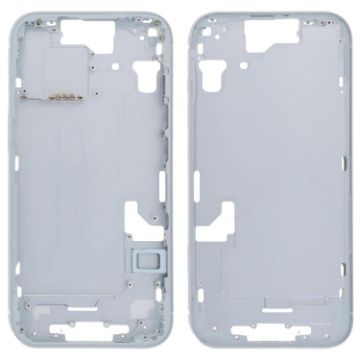 iPhone 15 Blue Middle Frame Bezel Plate with Side Keys + Card Tray US Version - 1