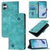 Samsung Galaxy A07 4G Green Embossed Leather Phone Case Skin-feel - 1