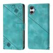Samsung Galaxy A07 4G Green Embossed Leather Phone Case Skin-feel - 2