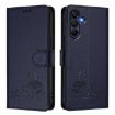 Samsung Galaxy A17 5G Cat Rat Embossed RFID Leather Case with Lanyard - 2