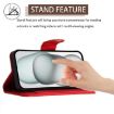 Realme V70/14x/C75 5G Red Rhombic Texture Flip Leather Case with Lanyard - 3