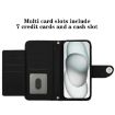 Realme V70/14x Global/C75 5G Black Rhombic Flip Leather Case with Lanyard - 4