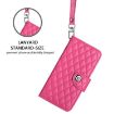 Realme V70/14x/C75 5G Rhombic Flip Leather Case with Lanyard Rose Red - 5
