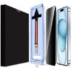 iPhone 15 LK Privacy Tempered Glass Film - Easy Install (Black) - 1