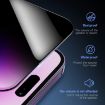 iPhone 15 LK Privacy Tempered Glass Film - Easy Install (Black) - 3