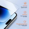 iPhone 15 LK Easy Install HD Tempered Glass Film - Black - 4