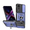 ZTE nubia Neo 2 Phone Case Blue - Sliding Camera Cover TPU+PC Design - 1