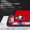 iPhone 17 Red Magnetic Case with Invisible Ring Holder - PC + TPU - 5