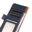 Samsung Galaxy XCover7 Pro Blue Leather RFID Phone Case by KHAZNEH - 7