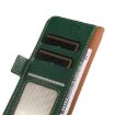 Samsung Galaxy XCover7 Pro Green Leather RFID Phone Case by KHAZNEH - 7