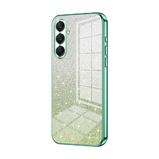 Samsung Galaxy A26 Green Gradient Glitter Electroplated Phone Case - 1