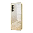 Samsung Galaxy A36 Gold Gradient Glitter Electroplated Phone Case - 1