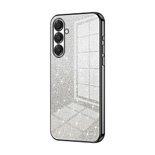 Samsung Galaxy A17 Glitter Gradient Electroplated Case - Black - 1