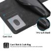 Redmi Turbo 4 Pro/Poco F7 Embossed Flowers Wallet Leather Case Black - 5