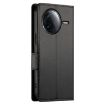 Redmi K80/K80 Pro Black Magnetic Frosted Leather Phone Case - 3