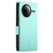 Redmi K80/K80 Pro Magnetic Frosted Leather Case - Mint Green - 3