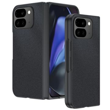 Google Pixel 10 Pro Fold Ultra-thin Leather Phone Case - Black - 1