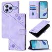 Xiaomi Civi 5 Pro 5G Light Purple Embossed Leather Phone Case - 1
