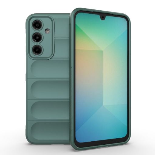 Samsung Galaxy A16 5G Dark Green Magic Shield TPU Flannel Case - 1