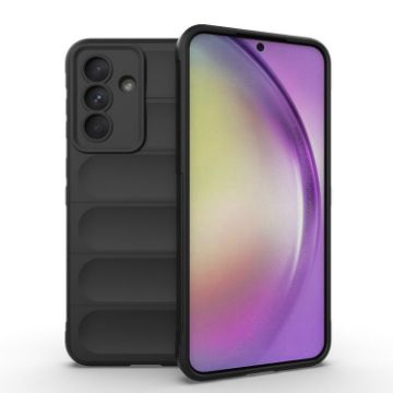 Samsung Galaxy A36 5G Magic Shield TPU Flannel Case - Black - 1