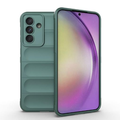 Samsung Galaxy A36 5G Dark Green Magic Shield TPU Flannel Case - 1